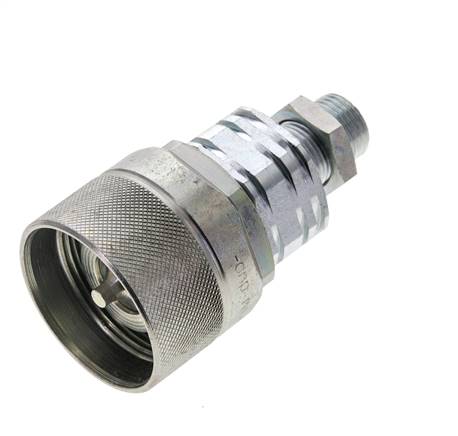 Stalen DN 20 Hydraulische Koppeling Insteeknippel 12 mm L Knelring Schotkoppeling ISO 14541/8434-1 D M42 x 2