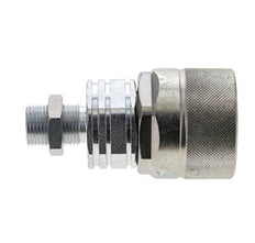 Stalen DN 20 Hydraulische Koppeling Insteeknippel 12 mm L Knelring Schotkoppeling ISO 14541/8434-1 D M42 x 2