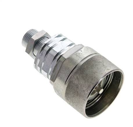 Stalen DN 20 Hydraulische Koppeling Insteeknippel 12 mm L Knelring Schotkoppeling ISO 14541/8434-1 D M42 x 2