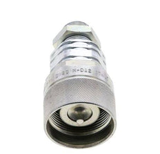 Stalen DN 20 Hydraulische Koppeling Insteeknippel 15 mm L Knelring Schotkoppeling ISO 14541/8434-1 D M42 x 2