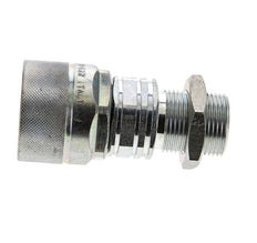 Stalen DN 20 Hydraulische Koppeling Insteeknippel 22 mm L Knelring Schotkoppeling ISO 14541/8434-1 D M42 x 2
