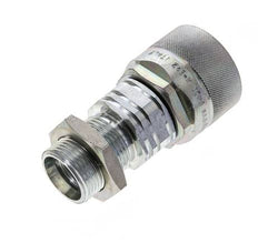 Stalen DN 20 Hydraulische Koppeling Insteeknippel 22 mm L Knelring Schotkoppeling ISO 14541/8434-1 D M42 x 2