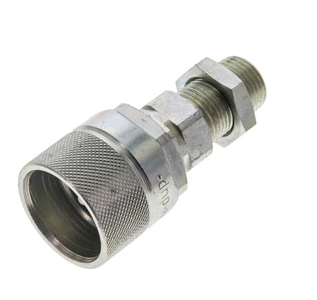 Stalen DN 10 Hydraulische Koppeling Insteeknippel 10 mm S Knelring Schotkoppeling ISO 14541/8434-1 D M28 x 2