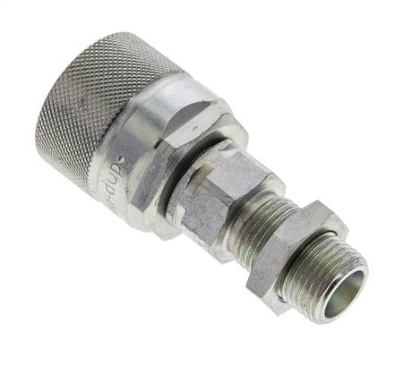 Stalen DN 10 Hydraulische Koppeling Insteeknippel 10 mm S Knelring Schotkoppeling ISO 14541/8434-1 D M28 x 2