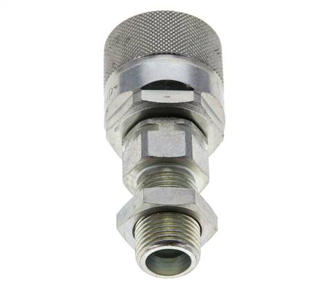 Stalen DN 10 Hydraulische Koppeling Insteeknippel 10 mm S Knelring Schotkoppeling ISO 14541/8434-1 D M28 x 2