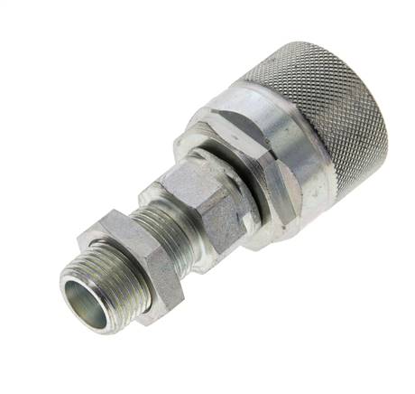 Stalen DN 10 Hydraulische Koppeling Insteeknippel 10 mm S Knelring Schotkoppeling ISO 14541/8434-1 D M28 x 2