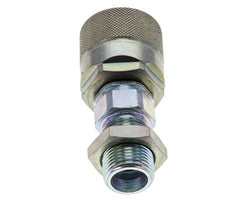 Stalen DN 10 Hydraulische Koppeling Insteeknippel 12 mm S Knelring Schotkoppeling ISO 14541/8434-1 D M28 x 2
