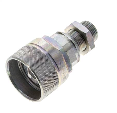 Stalen DN 12.5 Hydraulische Koppeling Insteeknippel 12 mm S Knelring Schotkoppeling ISO 14541/8434-1 D M36 x 2