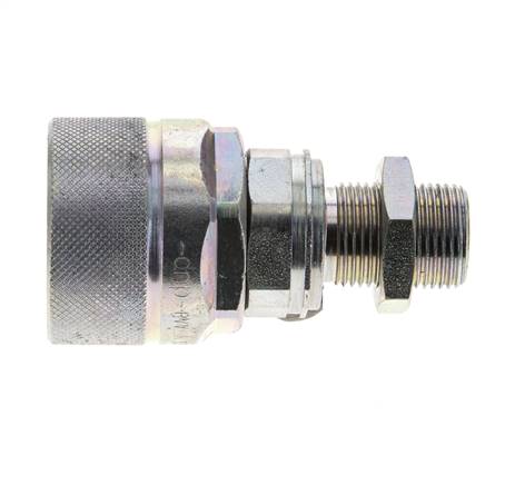 Stalen DN 12.5 Hydraulische Koppeling Insteeknippel 12 mm S Knelring Schotkoppeling ISO 14541/8434-1 D M36 x 2