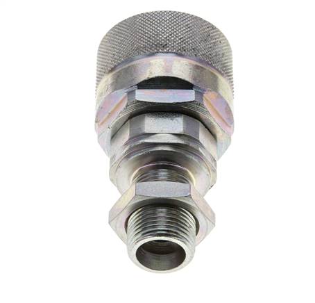 Stalen DN 12.5 Hydraulische Koppeling Insteeknippel 12 mm S Knelring Schotkoppeling ISO 14541/8434-1 D M36 x 2