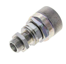Stalen DN 12.5 Hydraulische Koppeling Insteeknippel 12 mm S Knelring Schotkoppeling ISO 14541/8434-1 D M36 x 2