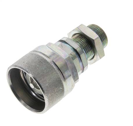 Stalen DN 12.5 Hydraulische Koppeling Insteeknippel 14 mm S Knelring Schotkoppeling ISO 14541/8434-1 D M36 x 2