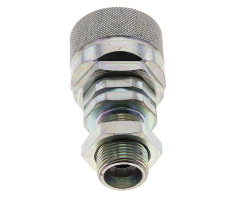 Stalen DN 12.5 Hydraulische Koppeling Insteeknippel 14 mm S Knelring Schotkoppeling ISO 14541/8434-1 D M36 x 2