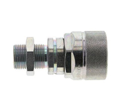 Stalen DN 12.5 Hydraulische Koppeling Insteeknippel 14 mm S Knelring Schotkoppeling ISO 14541/8434-1 D M36 x 2