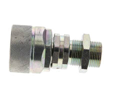 Stalen DN 12.5 Hydraulische Koppeling Insteeknippel 16 mm S Knelring Schotkoppeling ISO 14541/8434-1 D M36 x 2