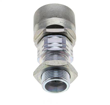 Stalen DN 20 Hydraulische Koppeling Insteeknippel 20 mm S Knelring Schotkoppeling ISO 14541/8434-1 D M42 x 2