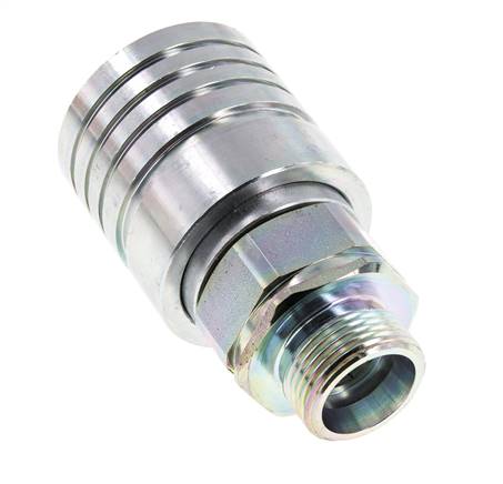 Stalen DN 25 Hydraulische Koppeling Snelkoppeling 20 mm S Knelring ISO 7241-1 A/8434-1 D 34.3mm