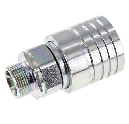 Stalen DN 25 Hydraulische Koppeling Snelkoppeling 20 mm S Knelring ISO 7241-1 A/8434-1 D 34.3mm