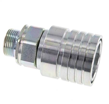 Stalen DN 25 Hydraulische Koppeling Snelkoppeling 20 mm S Knelring ISO 7241-1 A/8434-1 D 34.3mm