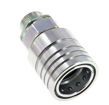 Stalen DN 25 Hydraulische Koppeling Snelkoppeling 20 mm S Knelring ISO 7241-1 A/8434-1 D 34.3mm
