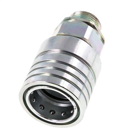 Stalen DN 25 Hydraulische Koppeling Snelkoppeling 20 mm S Knelring ISO 7241-1 A/8434-1 D 34.3mm