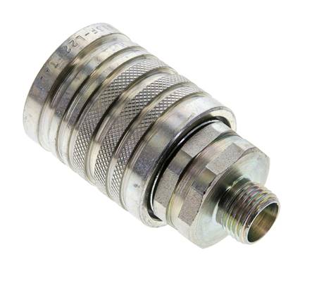 Stalen DN 12.5 Hydraulische Koppeling Snelkoppeling 10 mm L Knelring ISO 7241-1 A/8434-1 D 20.5mm