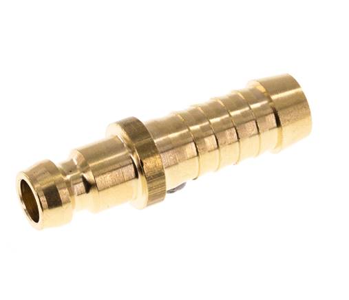 Messing DN 6 Tempereerkoppeling Insteeknippel 9 mm Slangpilaar [5 Stuks]