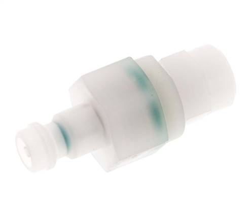 PVDF DN 5 Koppeling Insteeknippel 4x6 mm opsteekfitting Dubbele afsluiting