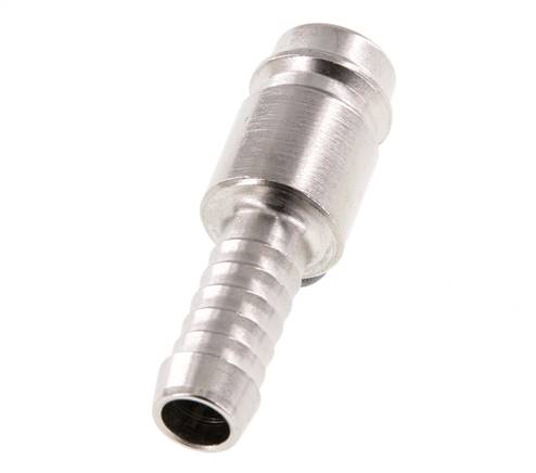 Gehard staal DN 10 Luchtkoppeling Insteeknippel 9 mm Slangpilaar [2 Stuks]