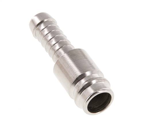 Gehard staal DN 10 Luchtkoppeling Insteeknippel 9 mm Slangpilaar [2 Stuks]