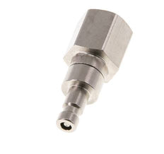 Vernikkeld Messing DN 2.7 (Micro) Luchtkoppeling Insteeknippel G 1/8 inch Binnendraad Double Shut-Off