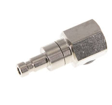 Vernikkeld Messing DN 2.7 (Micro) Luchtkoppeling Insteeknippel G 1/8 inch Binnendraad Double Shut-Off