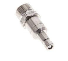 RVS 316L DN 2.7 (Micro) Luchtkoppeling Insteeknippel G 1/8 inch Buitendraad Double Shut-Off