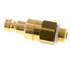 Messing DN 5 Luchtkoppeling Insteeknippel G 1/8 inch Buitendraad Double Shut-Off