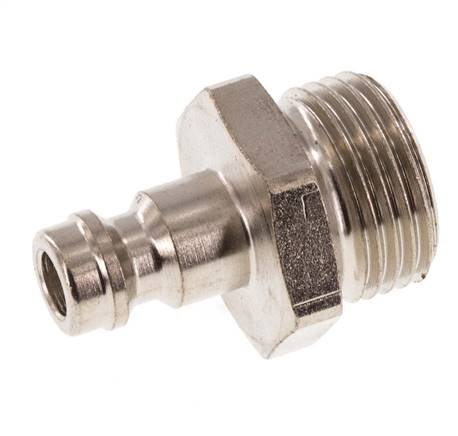 Gehard staal DN 5 Luchtkoppeling Insteeknippel G 3/8 inch Buitendraad
