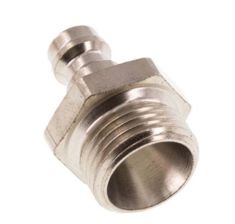 Gehard staal DN 5 Luchtkoppeling Insteeknippel G 3/8 inch Buitendraad