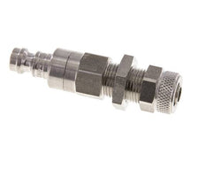 RVS DN 5 Luchtkoppeling Insteeknippel 6x8 mm Push-On Schotkoppeling Double Shut-Off