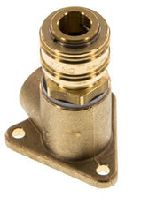 Messing DN 7.2 (Euro) Luchtkoppeling Snelkoppeling G 1/2 inch Binnendraad Wandmontage