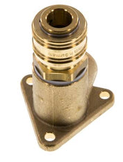 Messing DN 7.2 (Euro) Luchtkoppeling Snelkoppeling G 1/2 inch Binnendraad Wandmontage