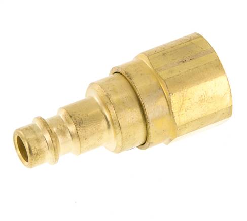 Messing DN 7.2 (Euro) Luchtkoppeling Insteeknippel G 3/8 inch Binnendraad met Terugslagklep