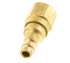 Messing DN 7.2 (Euro) Luchtkoppeling Insteeknippel G 3/8 inch Binnendraad met Terugslagklep