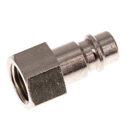 Vernikkeld Messing DN 7.2 (Euro) Luchtkoppeling Insteeknippel G 1/4 inch Binnendraad [2 Stuks]
