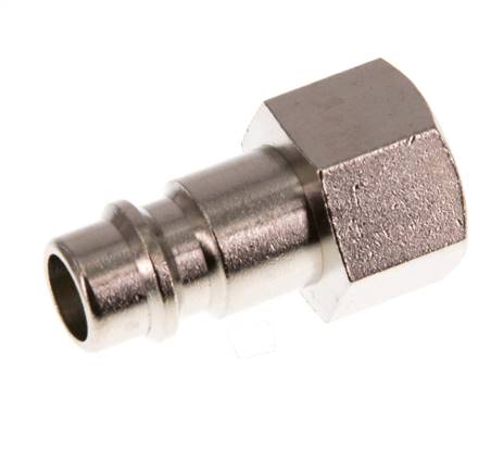 Vernikkeld Messing DN 7.2 (Euro) Luchtkoppeling Insteeknippel G 1/4 inch Binnendraad [2 Stuks]
