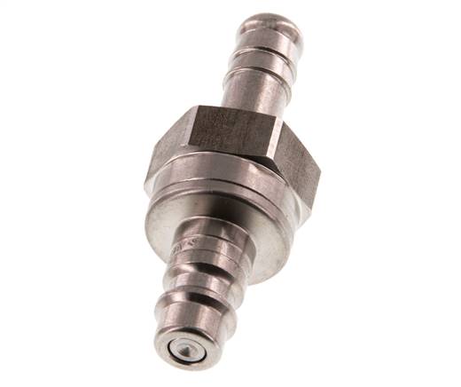 RVS DN 7.2 (Euro) Luchtkoppeling Insteeknippel 9 mm Slangpilaar Double Shut-Off