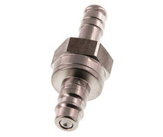RVS DN 7.2 (Euro) Luchtkoppeling Insteeknippel 9 mm Slangpilaar Double Shut-Off