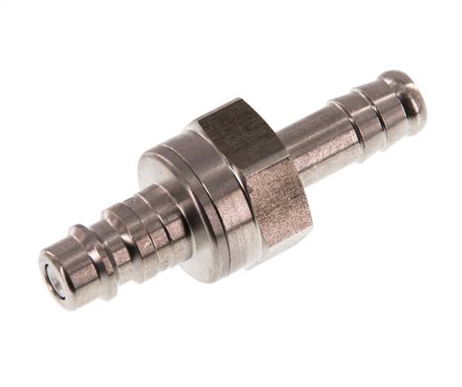 RVS DN 7.2 (Euro) Luchtkoppeling Insteeknippel 9 mm Slangpilaar Double Shut-Off