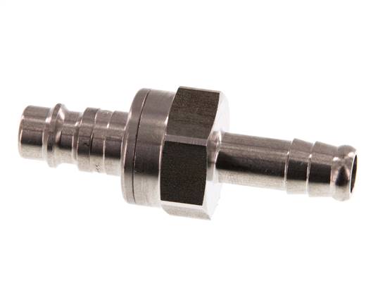 RVS DN 7.2 (Euro) Luchtkoppeling Insteeknippel 9 mm Slangpilaar Double Shut-Off