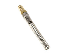 Messing DN 7.2 (Euro) Luchtkoppeling Insteeknippel 8x10 mm Push-On Buigbescherming met Terugslagklep