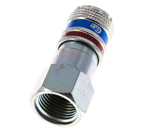 Staal/Messing DN 7.6 (7.2 Euro) Safety Luchtkoppeling Snelkoppeling G 1/2 inch Binnendraad
