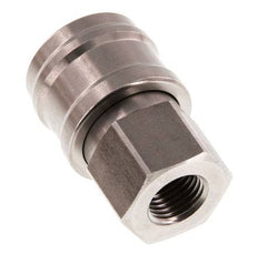 RVS DN 7.2 (Euro) Luchtkoppeling Snelkoppeling G 1/4 inch Binnendraad Double Shut-Off